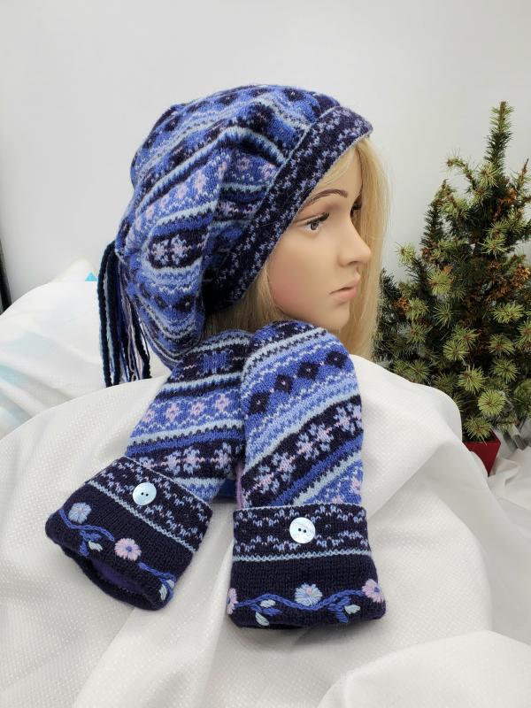 Coogi Hat and Mitten Set